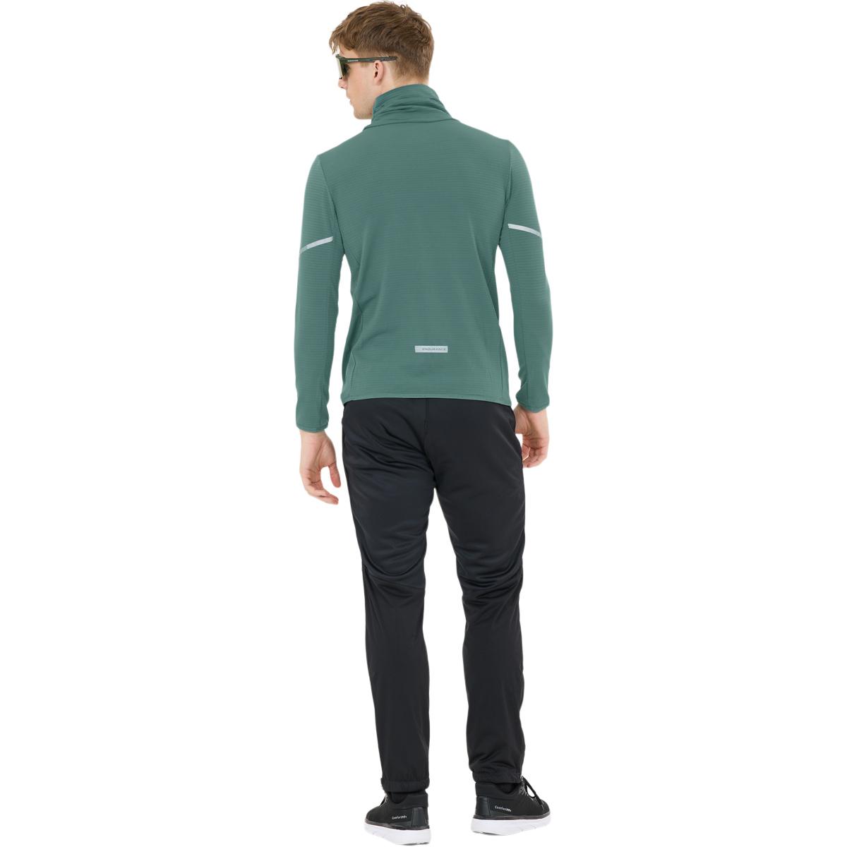 Endurance Bopha High Neck Midlayer Løbetrøje Herre Silver Pine