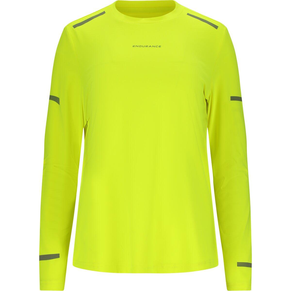 Endurance Ailey Langærmet Løbe T-shirt Dame Safety Yellow