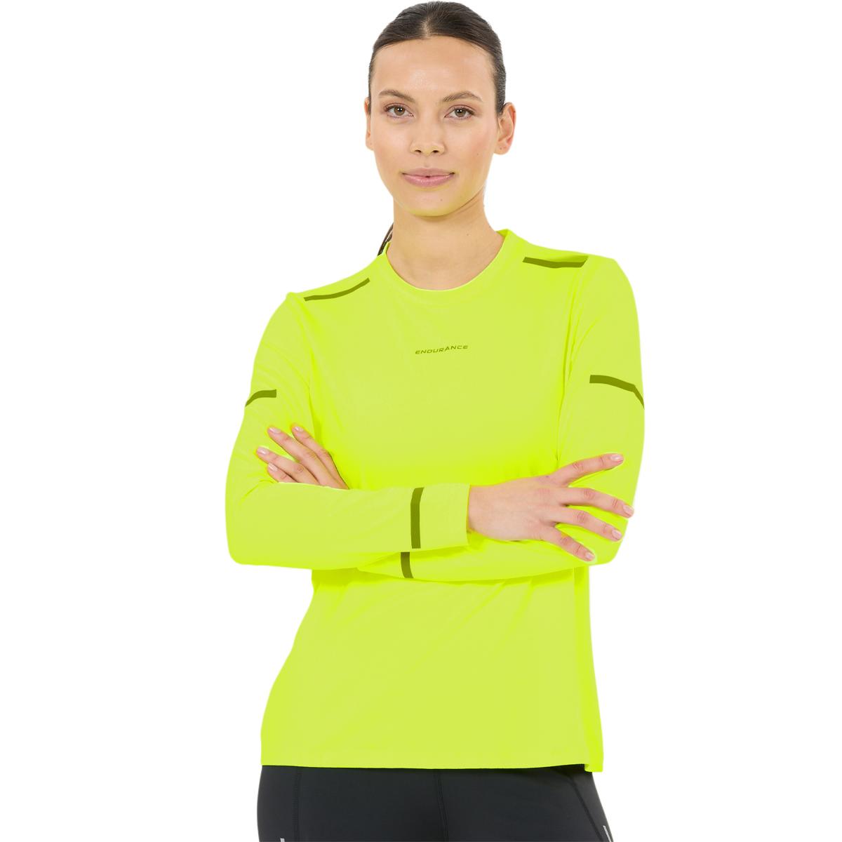 Endurance Ailey Langærmet Løbe T-shirt Dame Safety Yellow