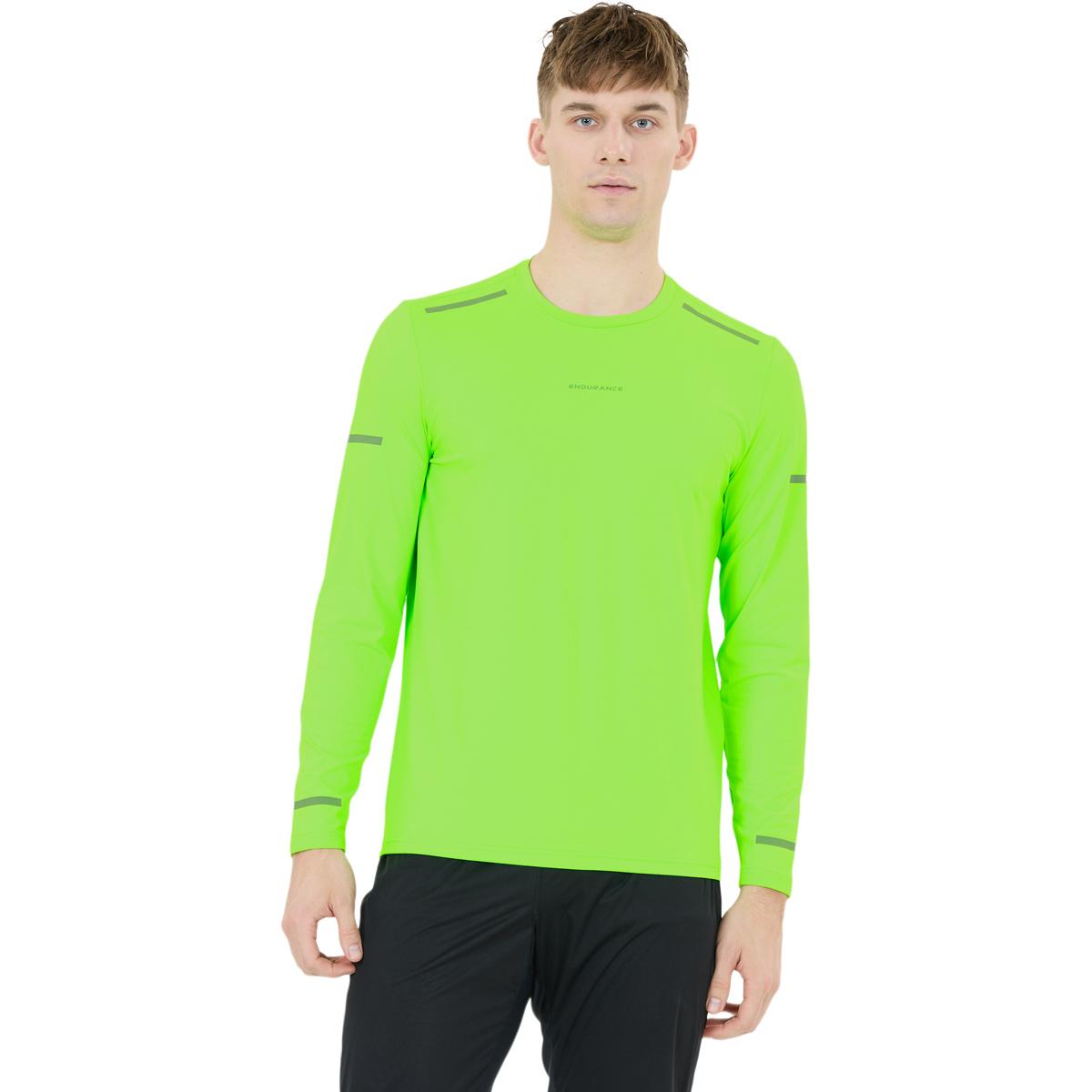 Endurance Ailey Langærmet Løbe T-shirt Herre Safety Green