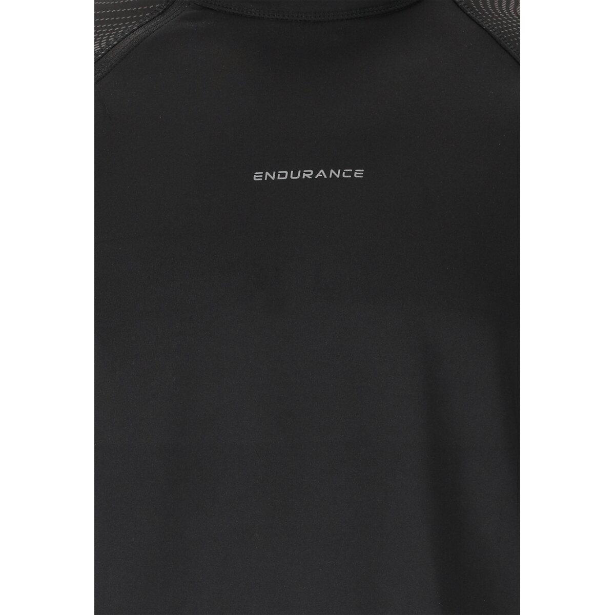 Endurance Rumbia Printed Midlayer Løbetrøje Herre Black