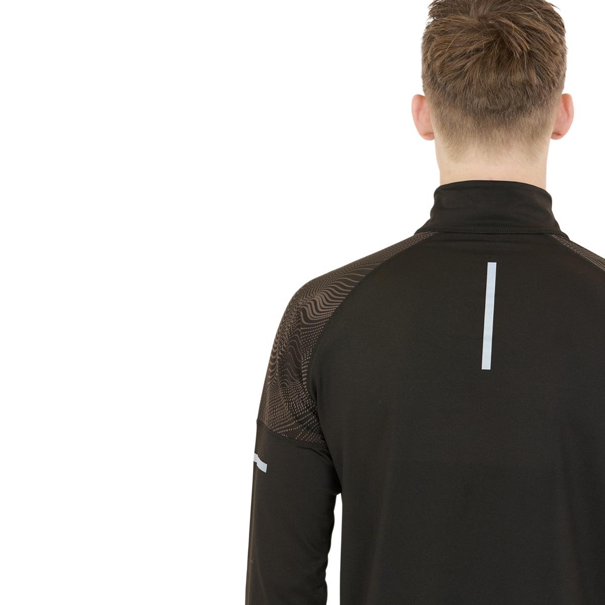 Endurance Rumbia Printed Midlayer Løbetrøje Herre Black