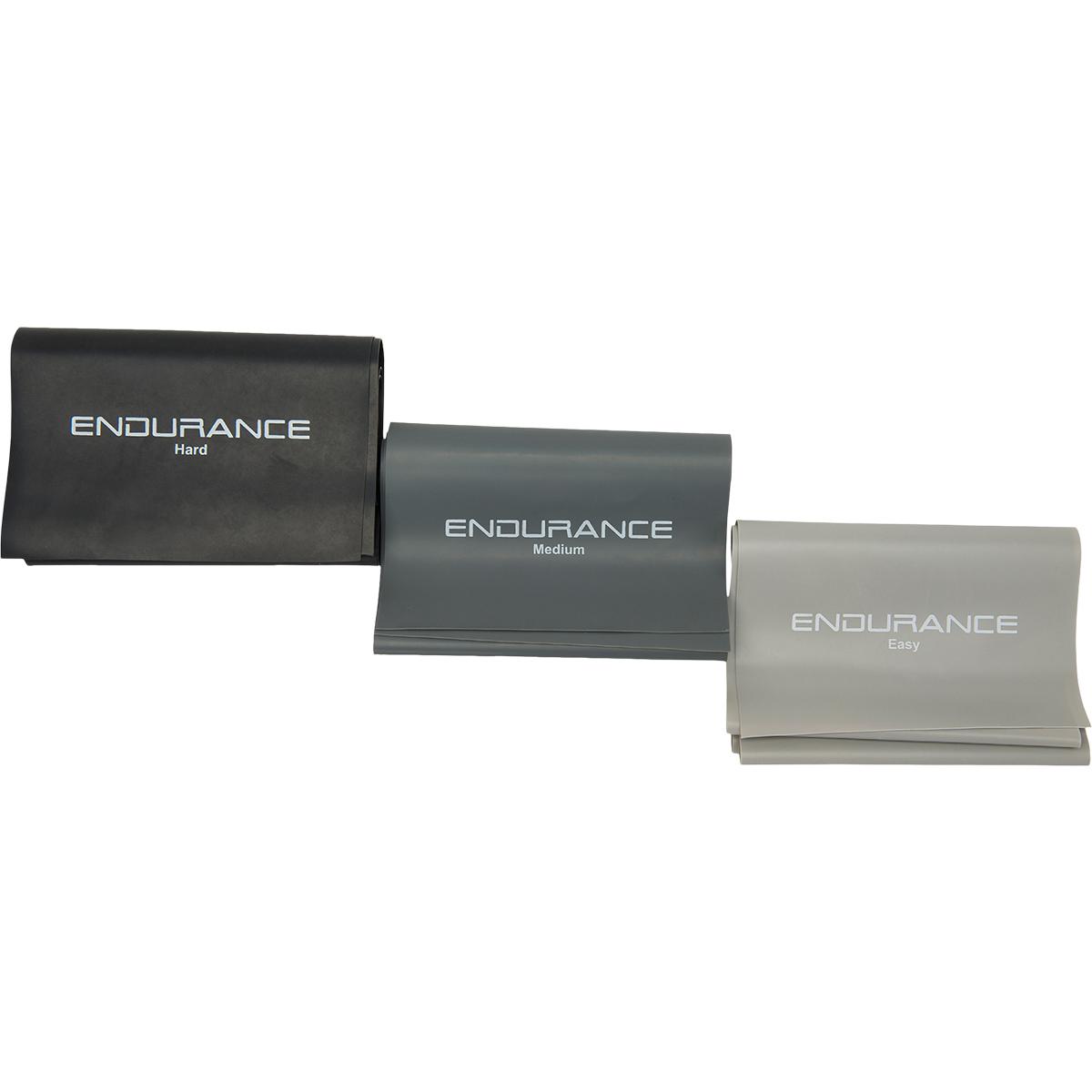 Endurance Latex 3-Pack Træningselastiksæt Various Grey