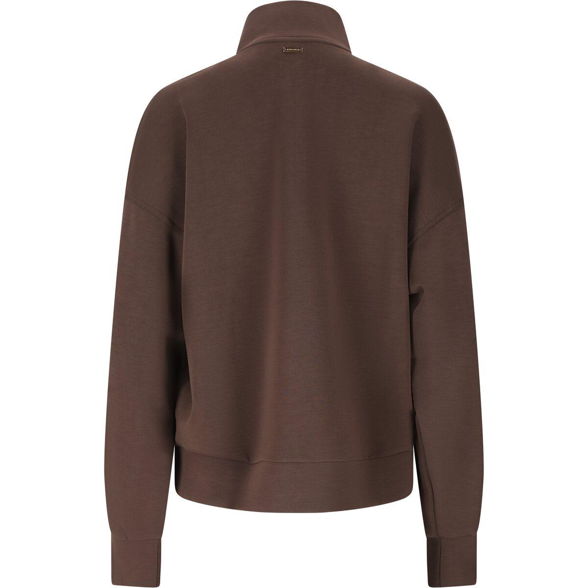 Athlecia Jillnana Half Zip Træningstrøje Dame Chocolate Torte