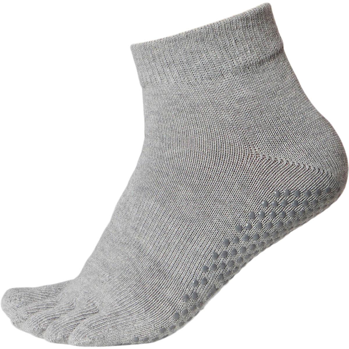 Athlecia Binnya Yoga Toe Strømper Dame Light Grey Melange