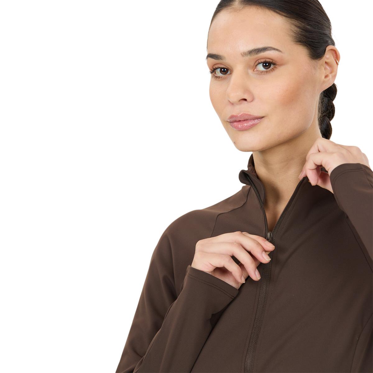 Athlecia Emarri Full Zip Treningsgenser Dame Chocolate Torte