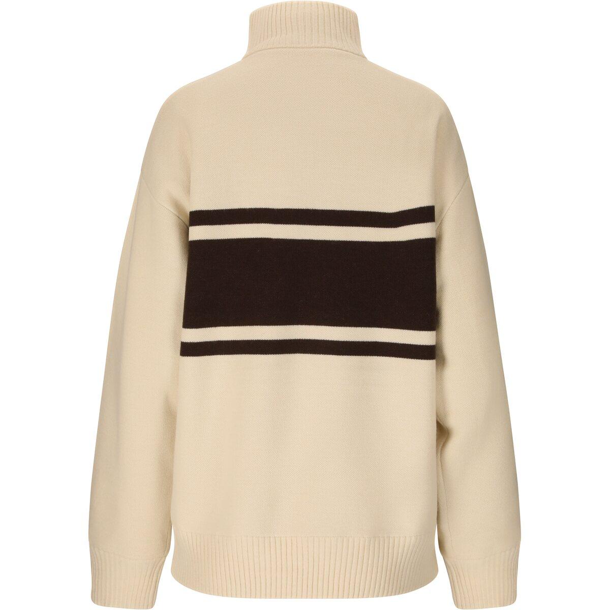 Athlecia Yiruma Half Zip Strikkegenser Dame Whisper White