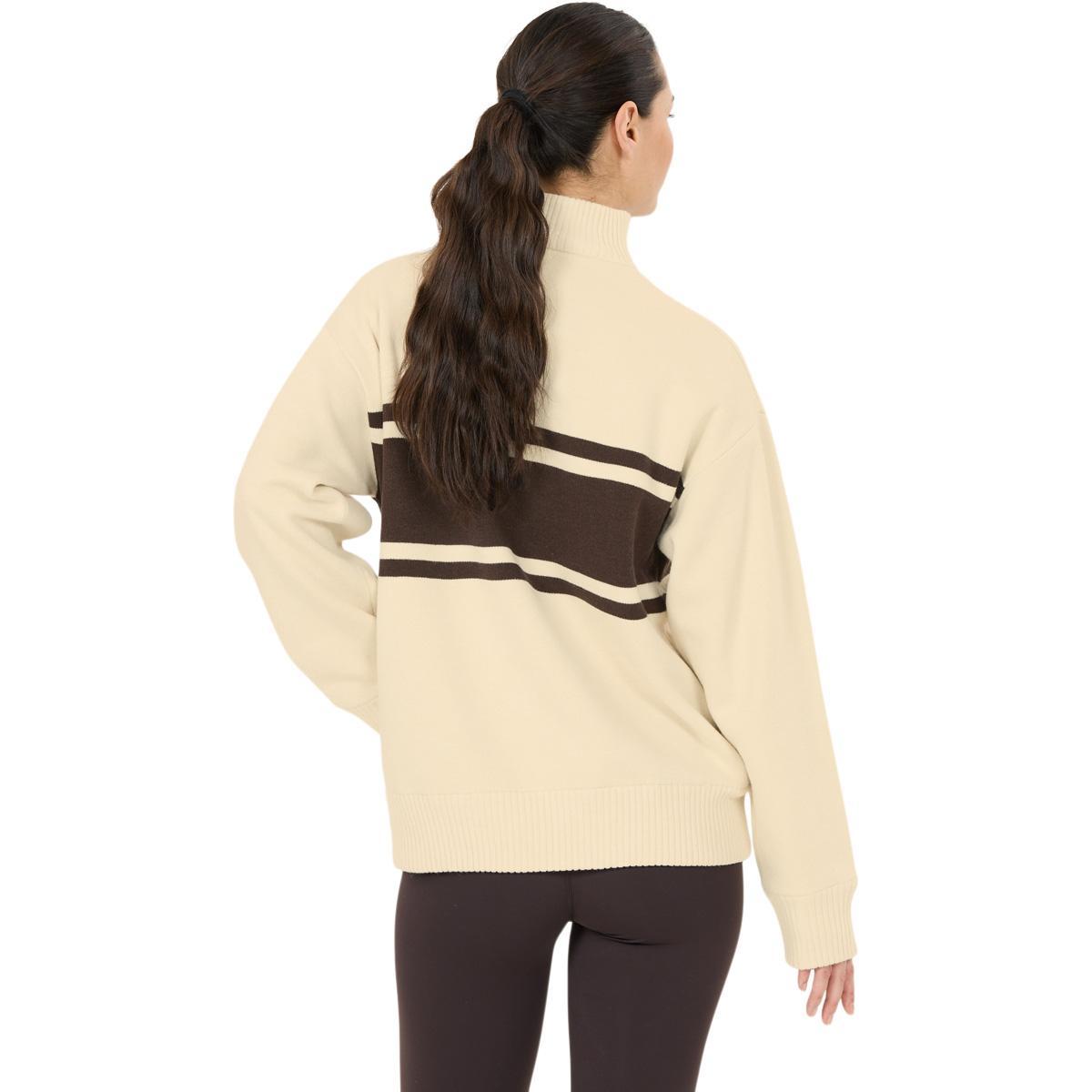 Athlecia Yiruma Half Zip Strikkegenser Dame Whisper White