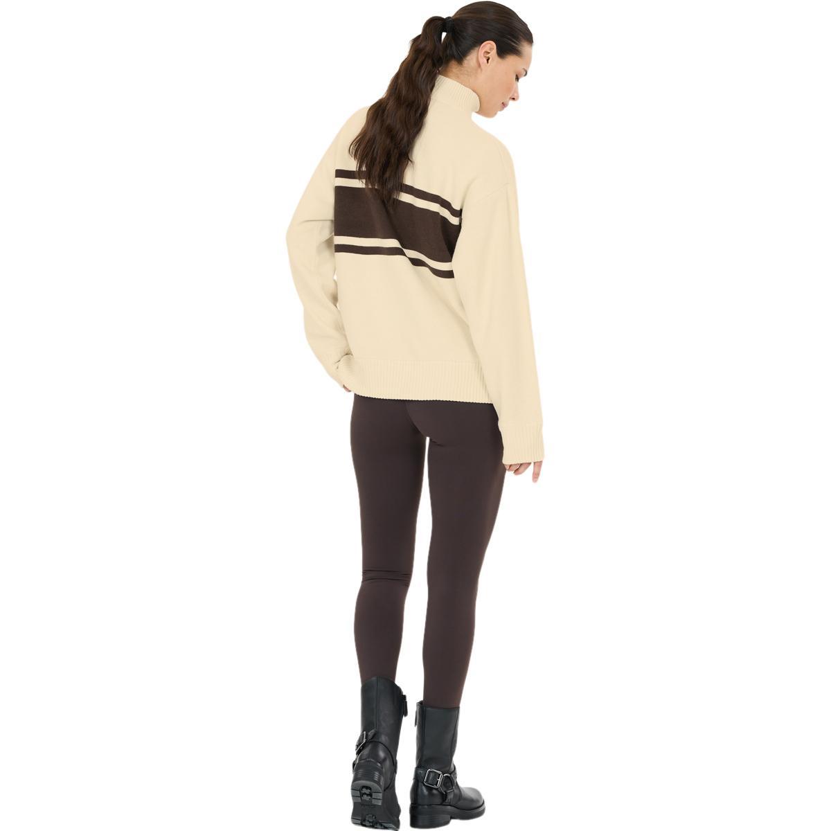 Athlecia Yiruma Half Zip Strikkegenser Dame Whisper White