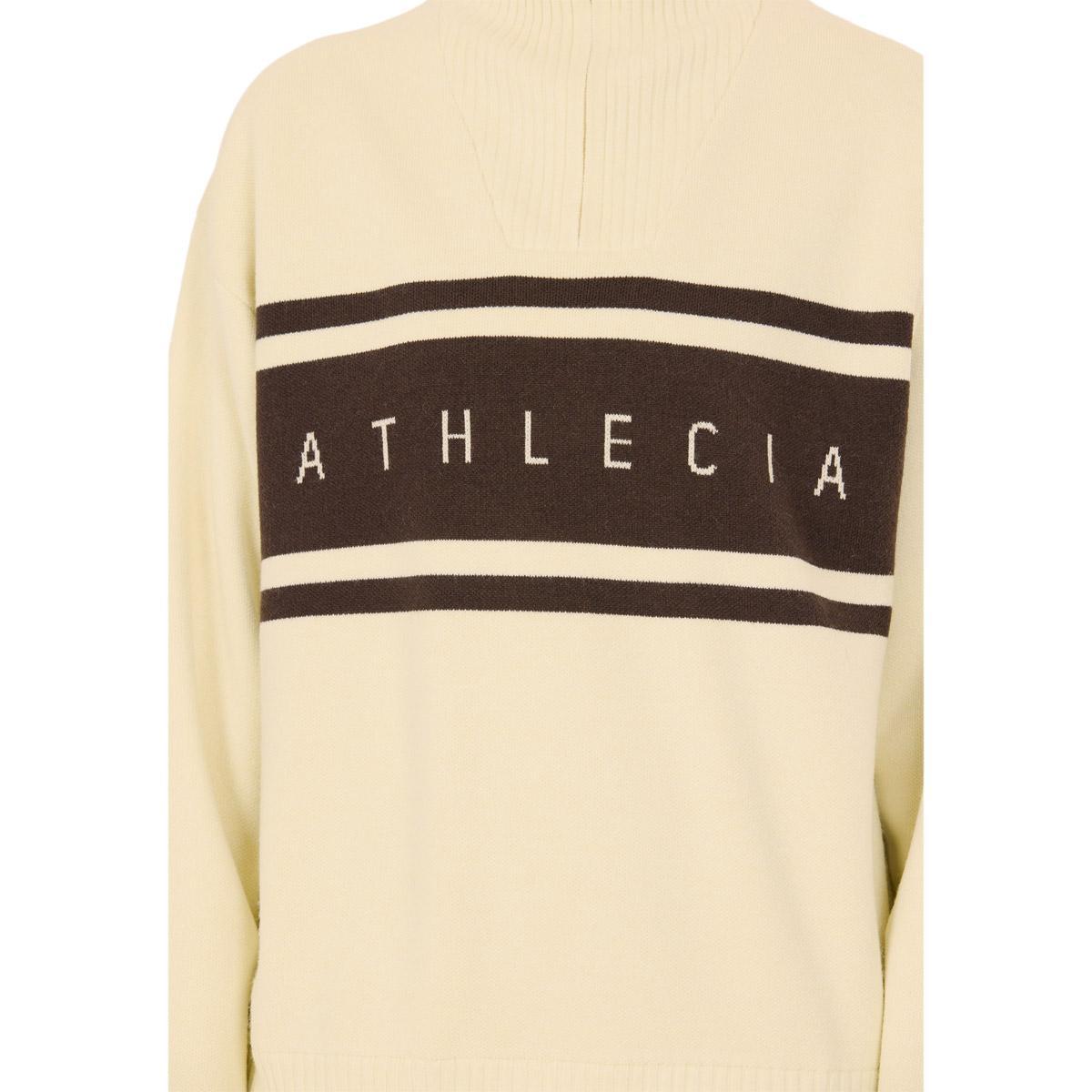 Athlecia Yiruma Half Zip Strikkegenser Dame Whisper White