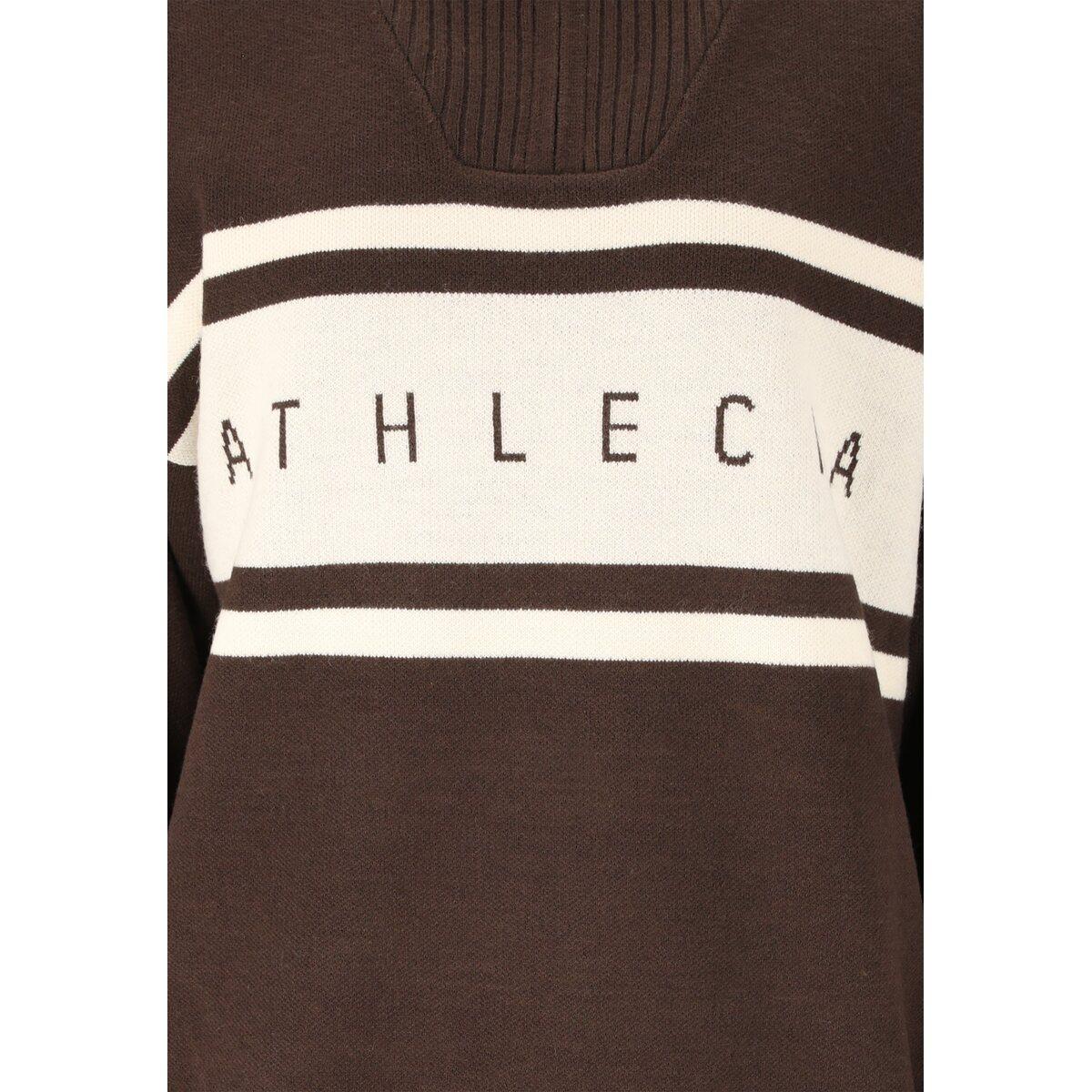 Athlecia Yiruma Half Zip Strikkegenser Dame Chocolate Torte
