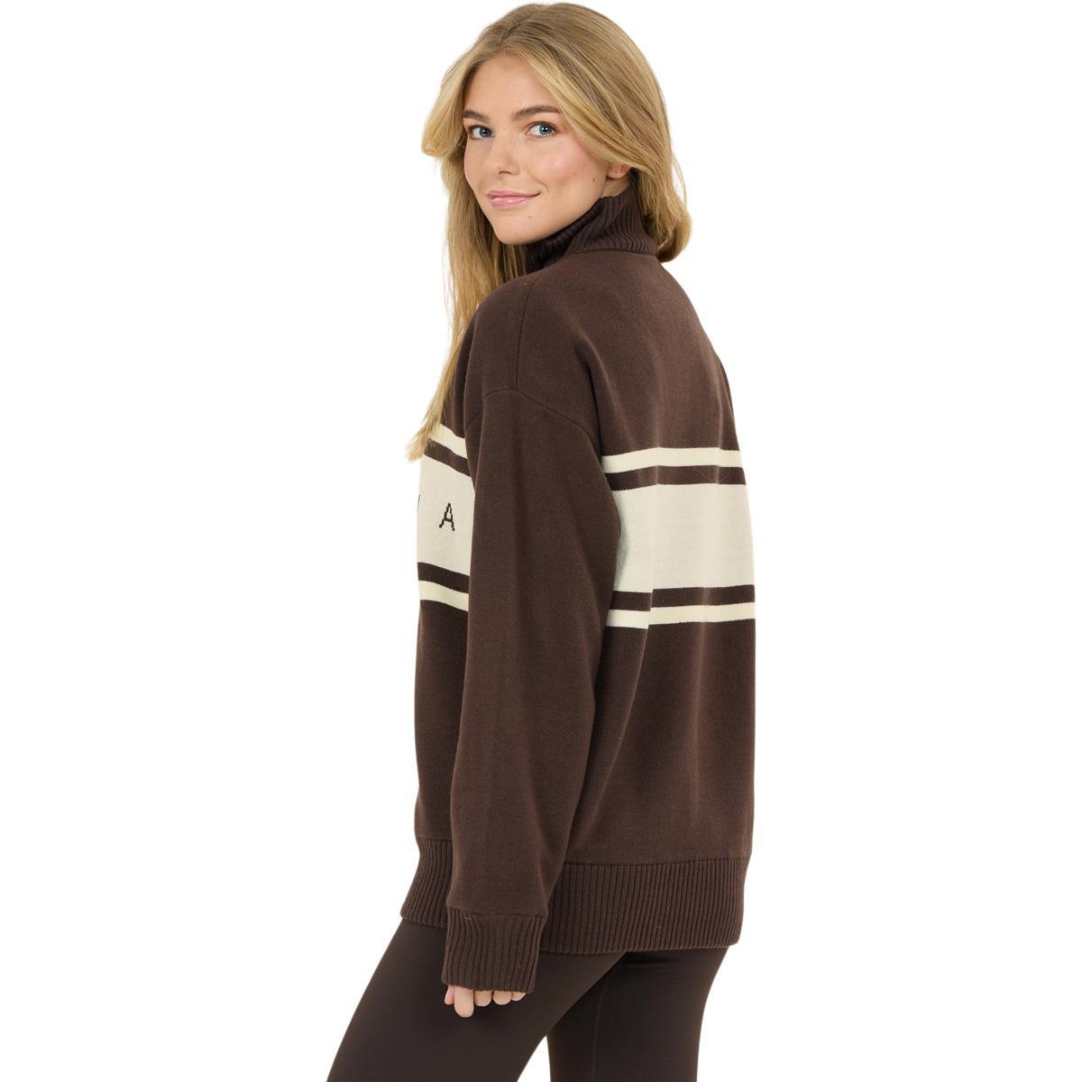 Athlecia Yiruma Half Zip Strikkegenser Dame Chocolate Torte