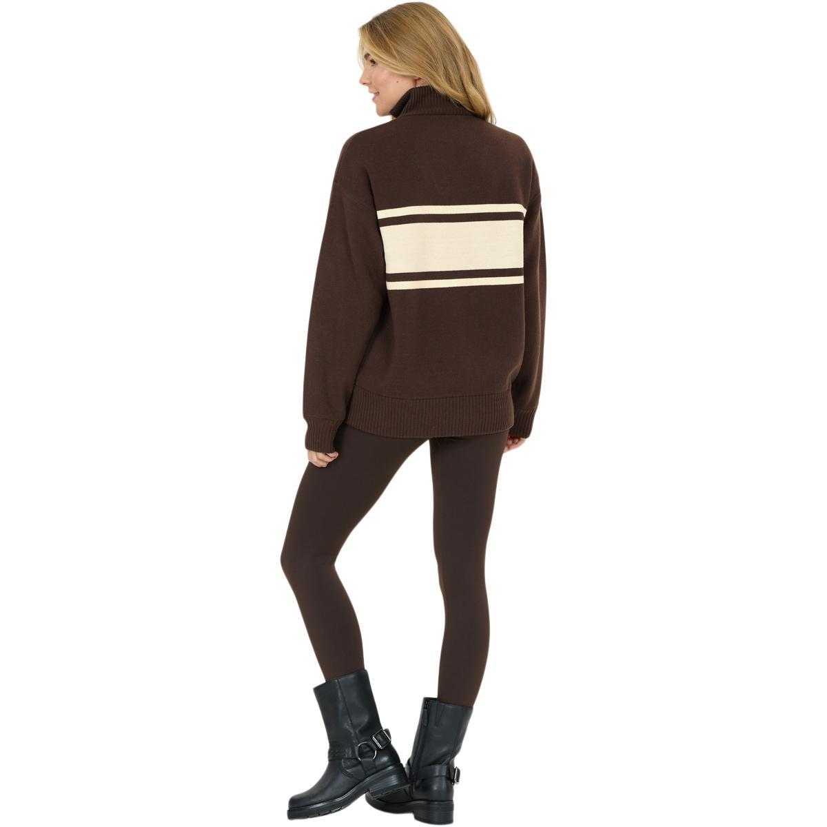 Athlecia Yiruma Half Zip Strikkegenser Dame Chocolate Torte
