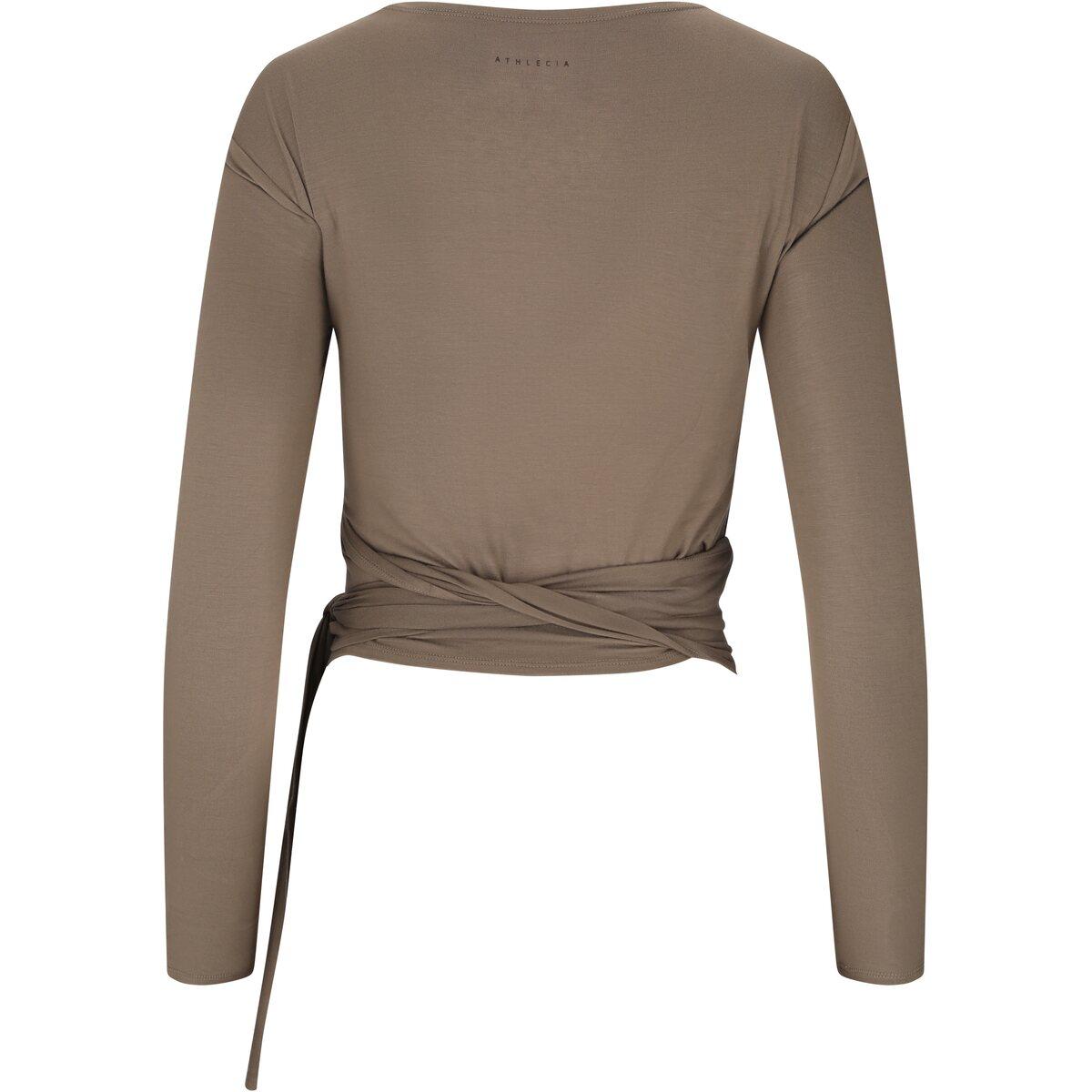 Athlecia Walyn Wrap Treningstrøye Dame Greige