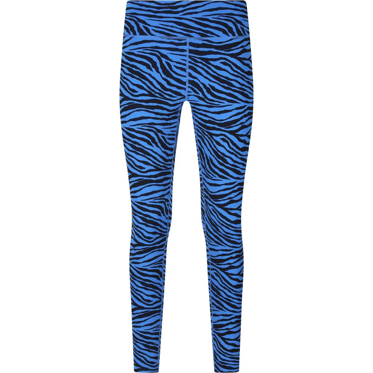 Athlecia Larissa v2 Waist Printed Træningstights Dame Blue Zebra