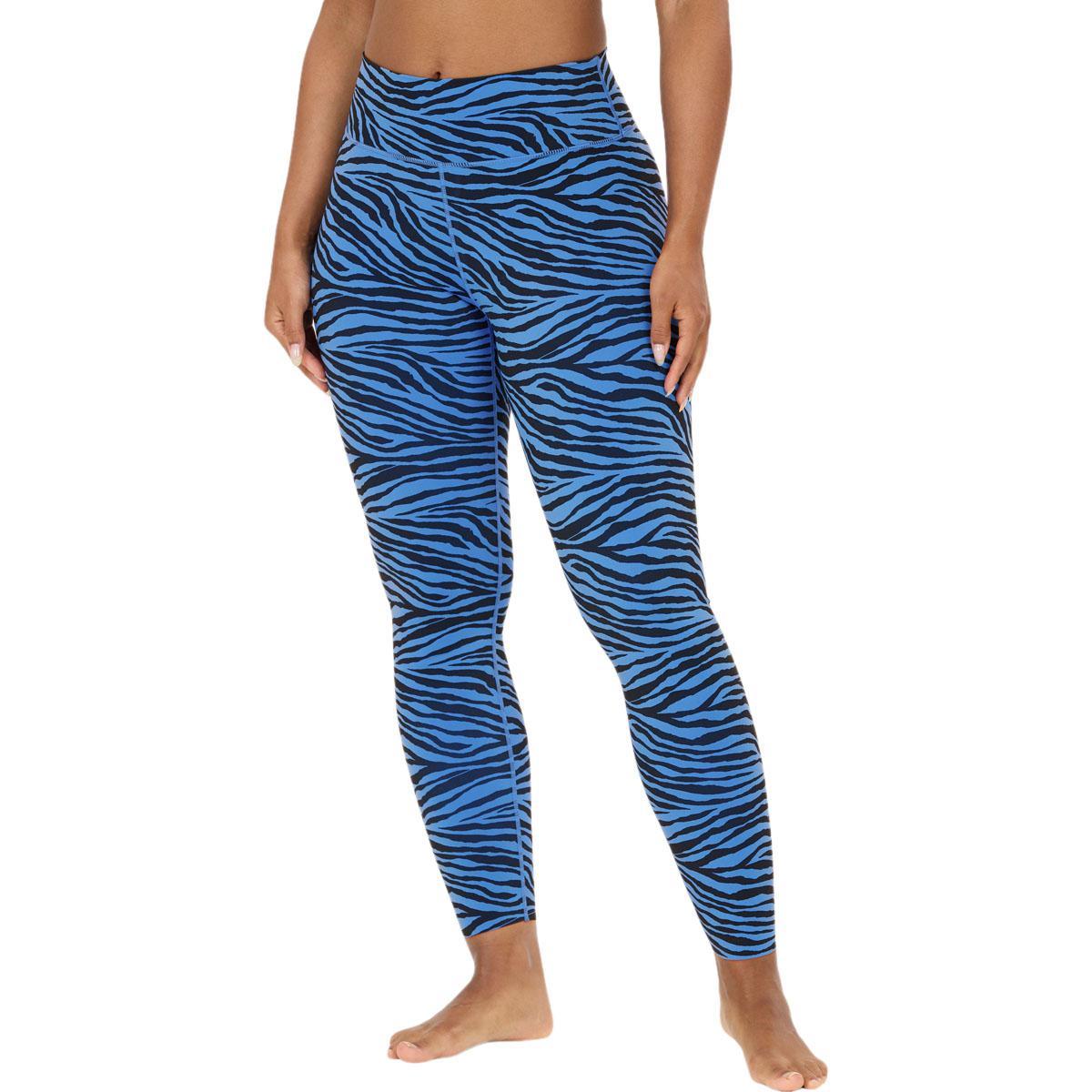 Athlecia Larissa v2 Waist Printed Træningstights Dame Blue Zebra
