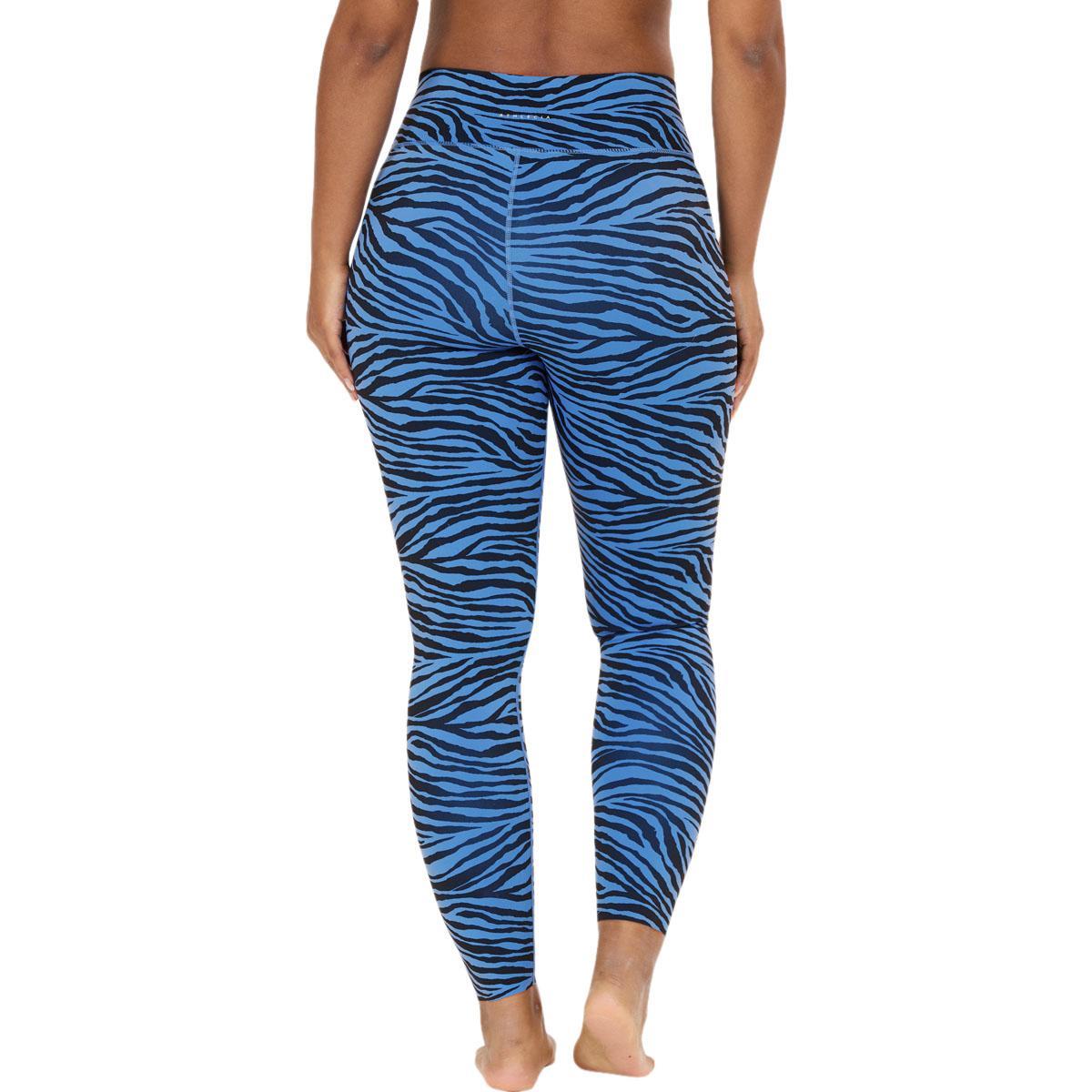 Athlecia Larissa v2 Waist Printed Træningstights Dame Blue Zebra