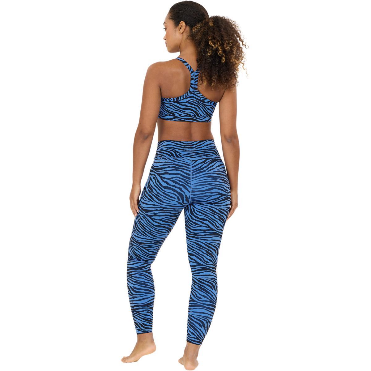 Athlecia Larissa v2 Waist Printed Træningstights Dame Blue Zebra