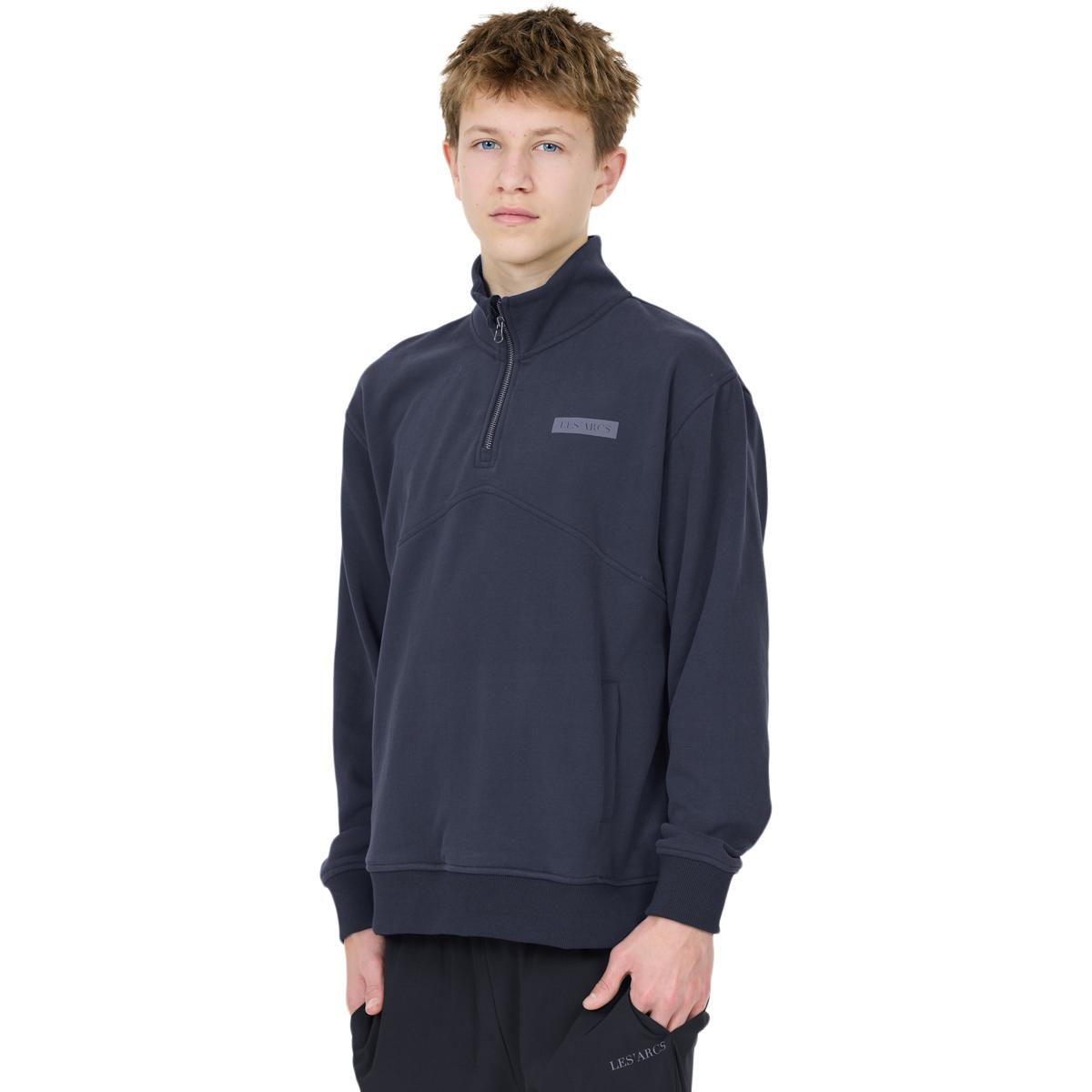 LES’ARCS Brep Half Zip Trøje Børn Blue Nights
