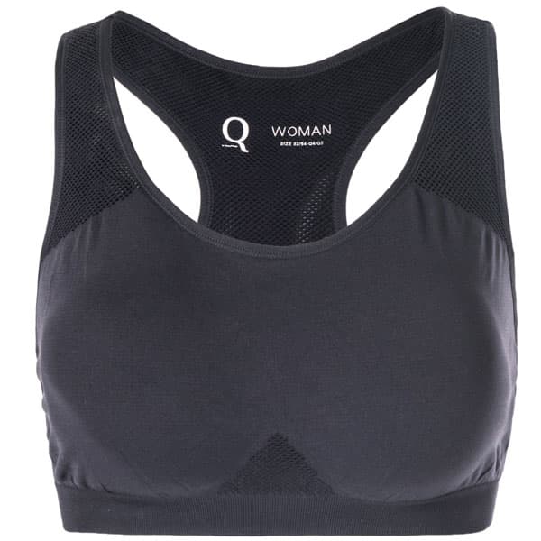 Q Sportswear Rosa Medium Support Sports BH Dame Black
