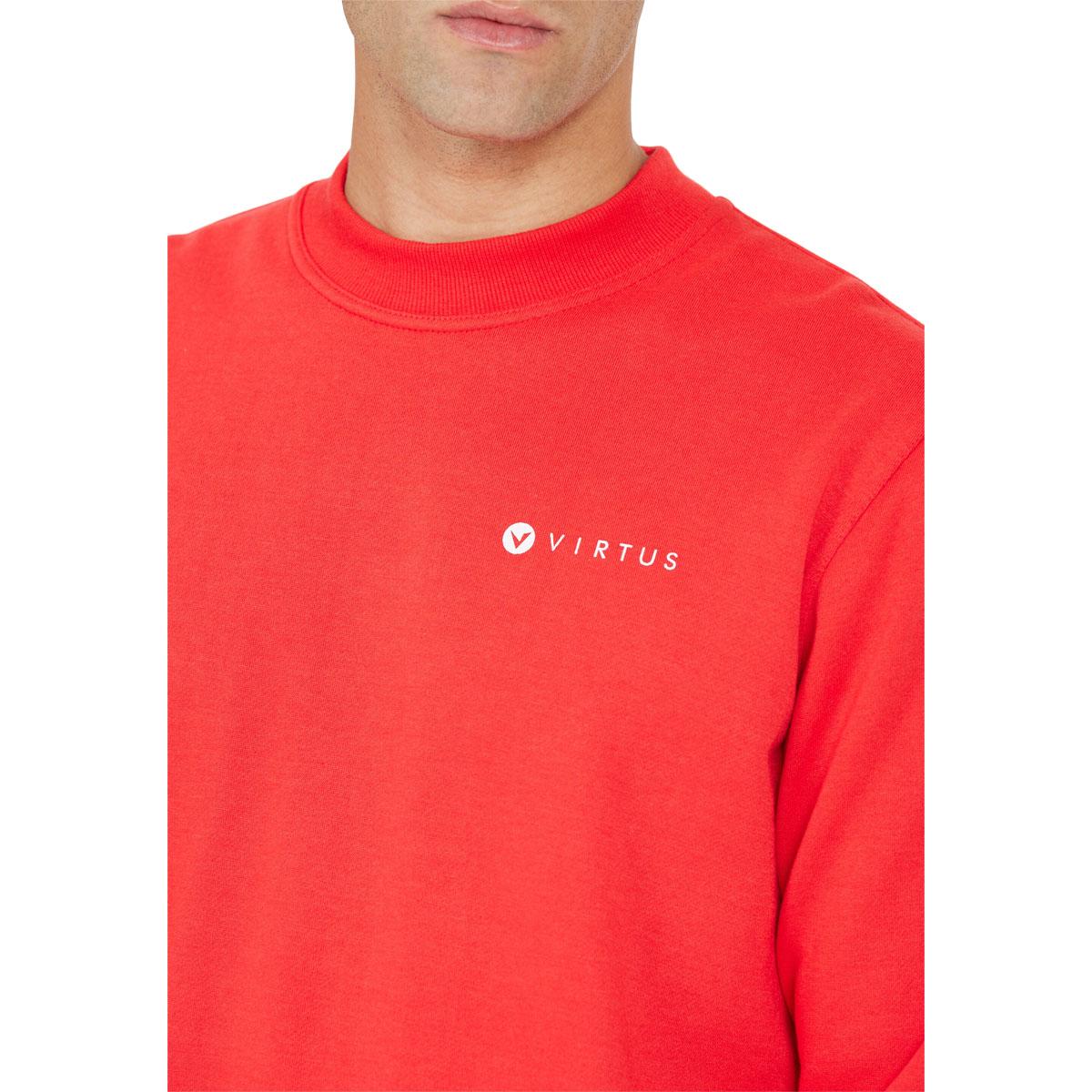 Virtus Dereck Crew Neck Sweatshirt Herre Tomato