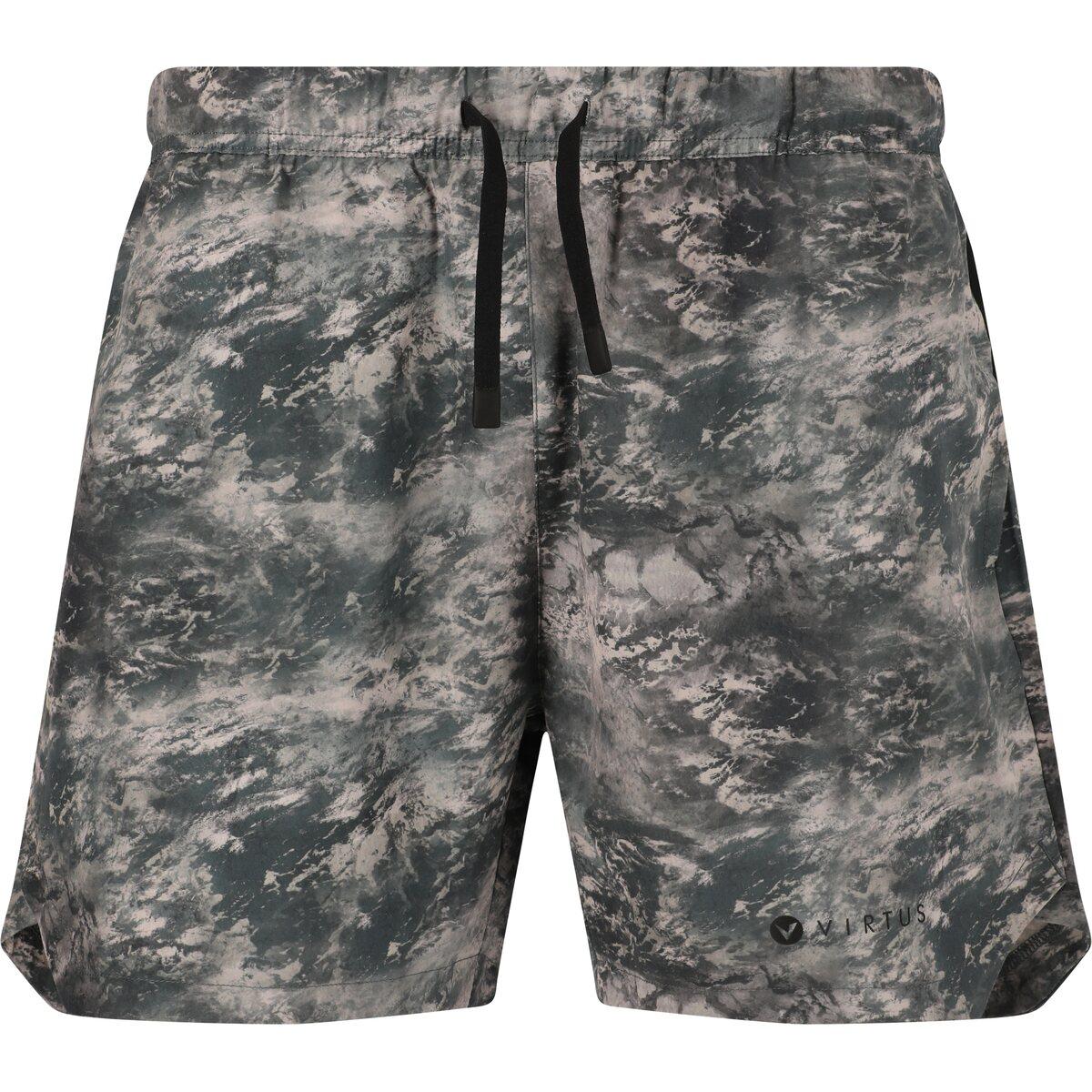 Virtus Deaglan Printed Løbeshorts Herre Grey/Beige