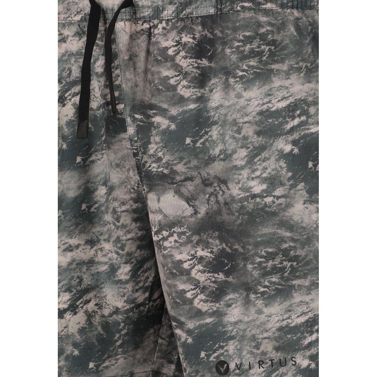 Virtus Deaglan Printed Løbeshorts Herre Grey/Beige