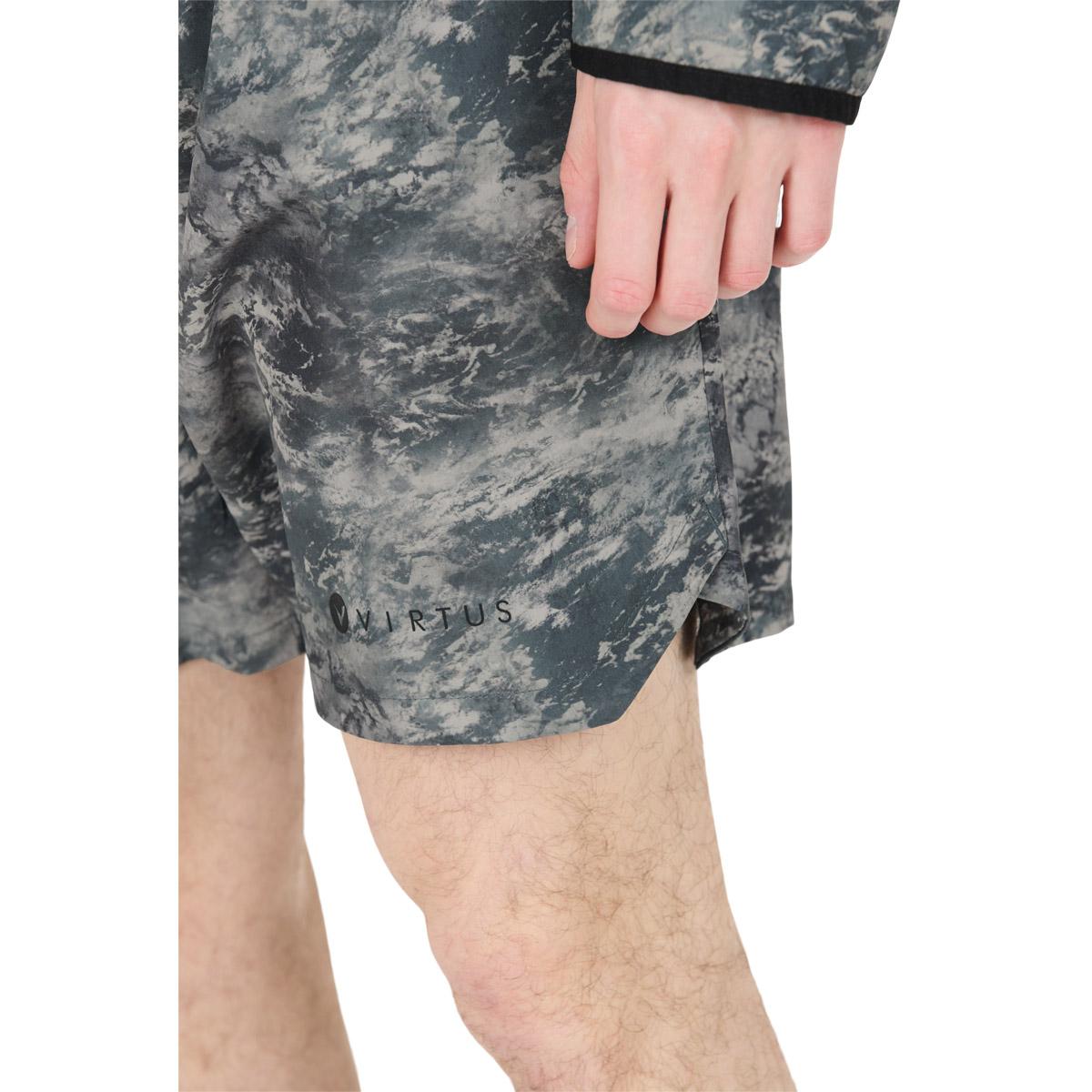 Virtus Deaglan Printed Løbeshorts Herre Grey/Beige