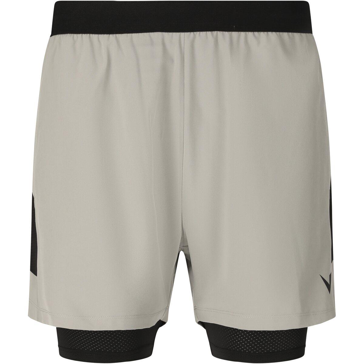 Virtus Dylan v2 2in1 Træningsshorts Herre Neutral Gray