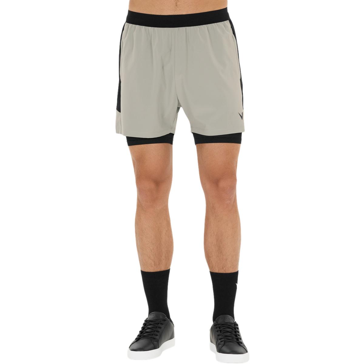 Virtus Dylan v2 2in1 Træningsshorts Herre Neutral Gray