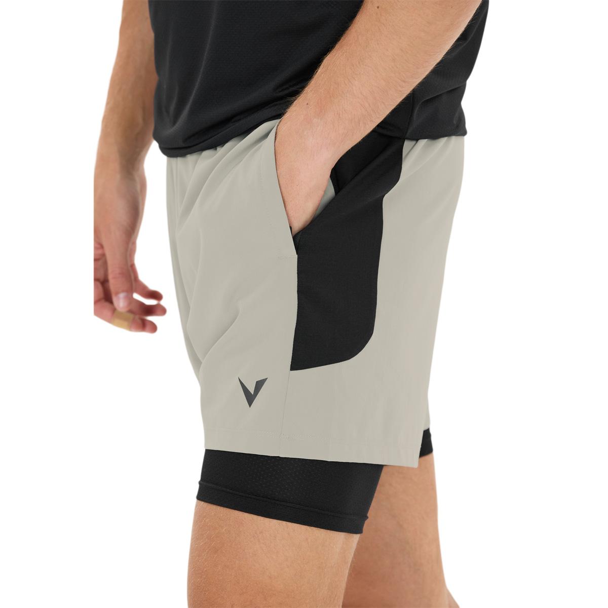Virtus Dylan v2 2in1 Træningsshorts Herre Neutral Gray