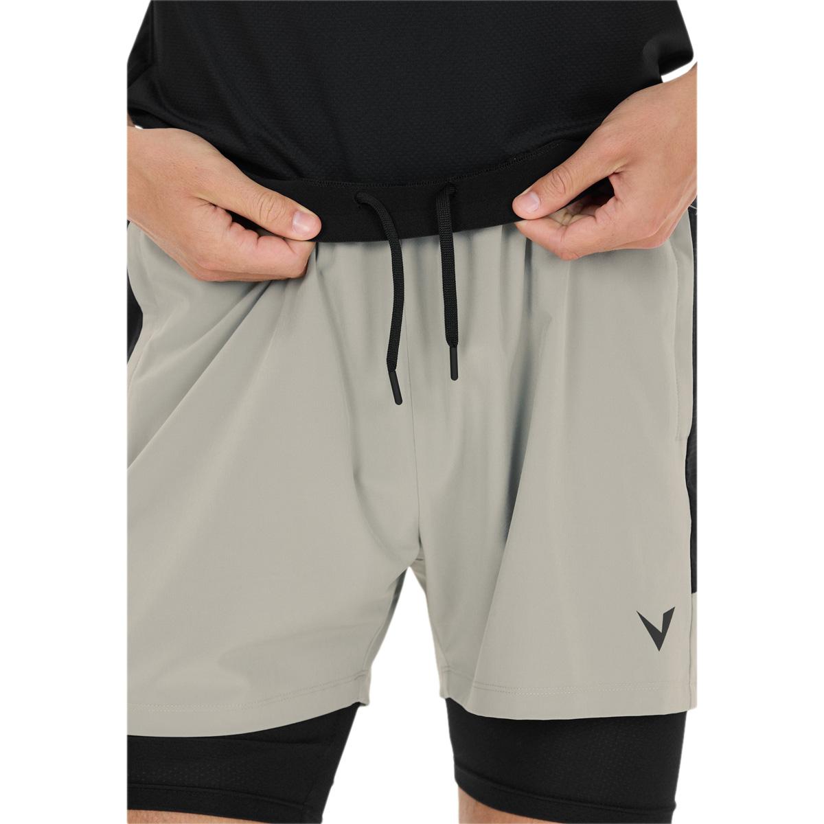 Virtus Dylan v2 2in1 Træningsshorts Herre Neutral Gray