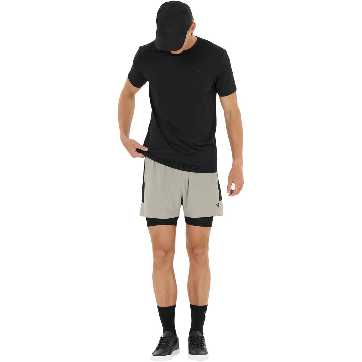 Virtus Dylan v2 2in1 Træningsshorts Herre Neutral Gray