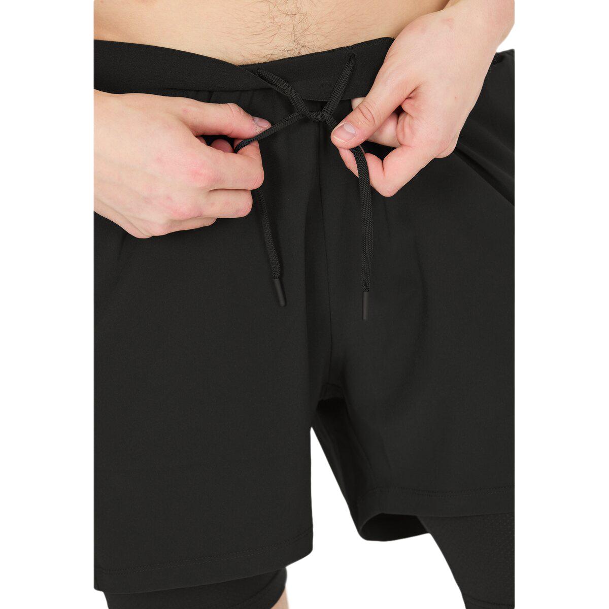 Virtus Dylan v2 2in1 Træningsshorts Herre Black