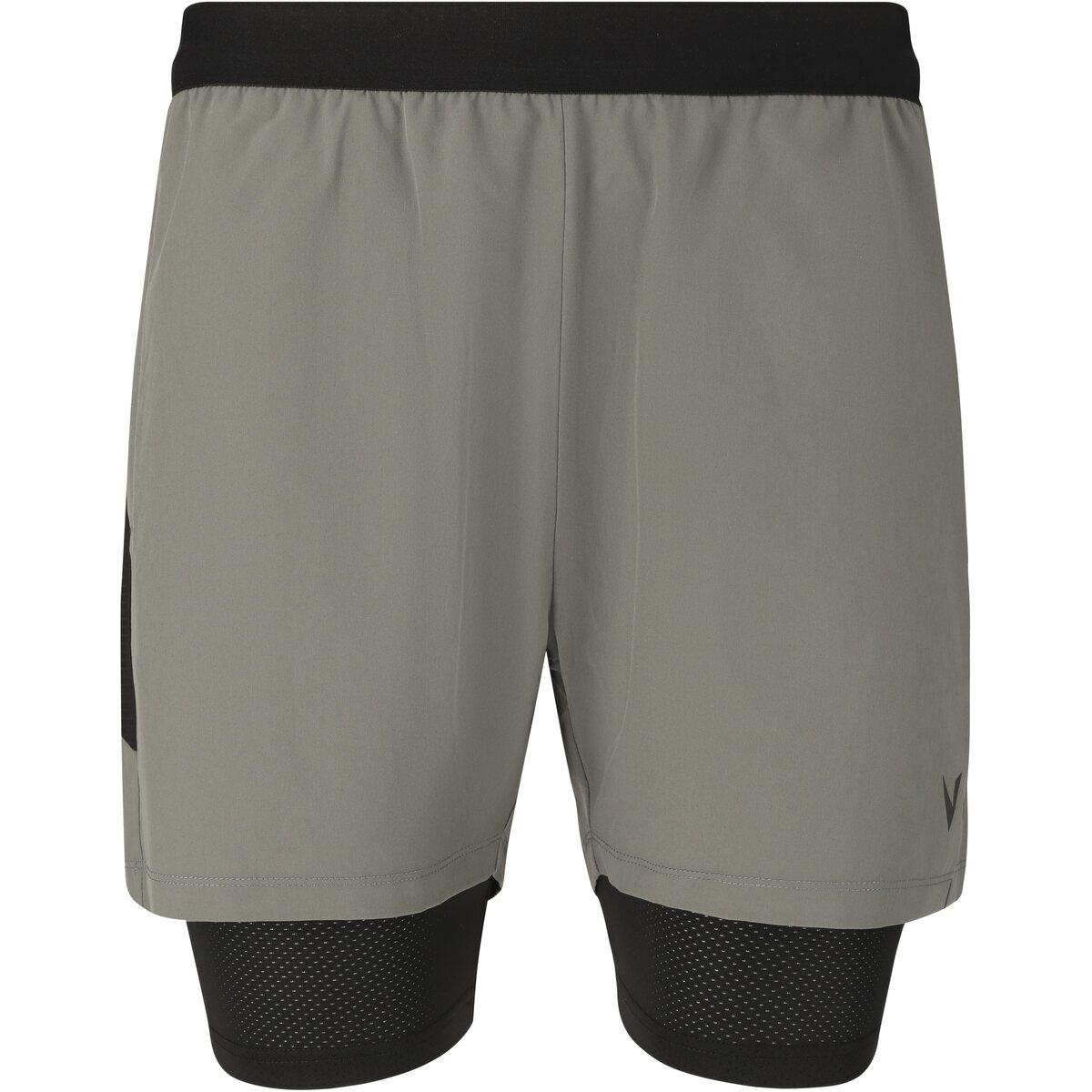 Virtus Dylan v2 2in1 Træningsshorts Herre Gunmetal