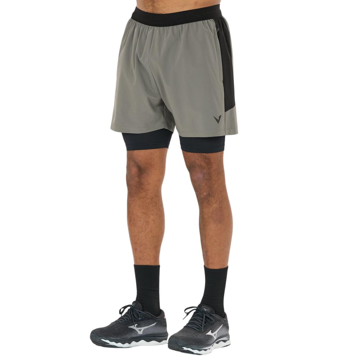 Virtus Dylan v2 2in1 Træningsshorts Herre Gunmetal