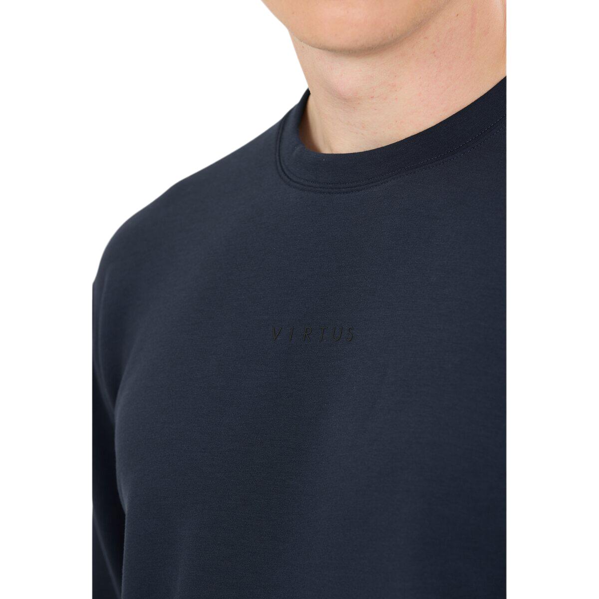 Virtus Taro Crew Neck Sweatshirt Herre Dark Sapphire