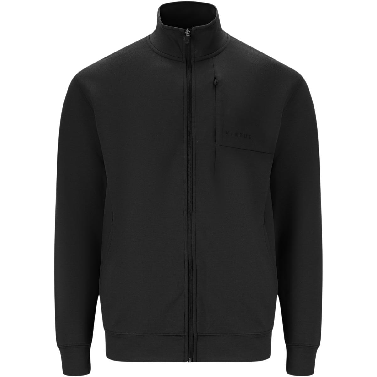 Virtus Taro Full Zip Sweatshirt Herre Black