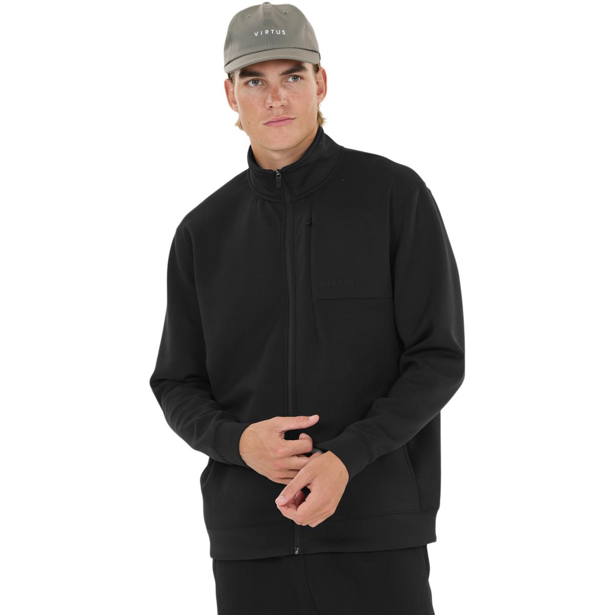 Virtus Taro Full Zip Sweatshirt Herre Black