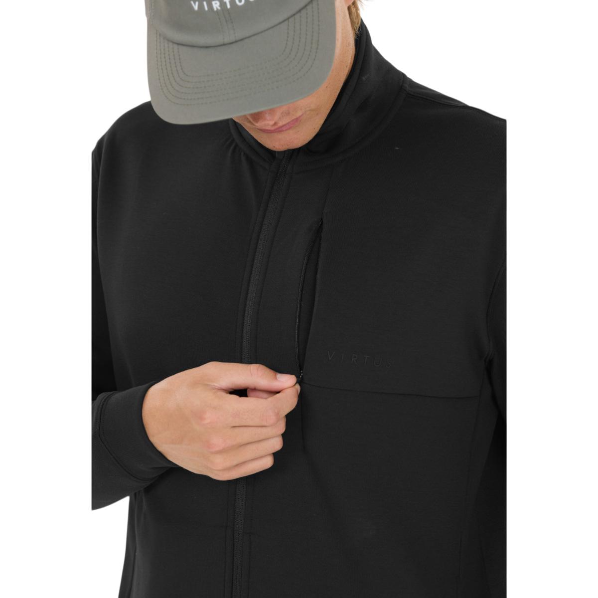 Virtus Taro Full Zip Sweatshirt Herre Black