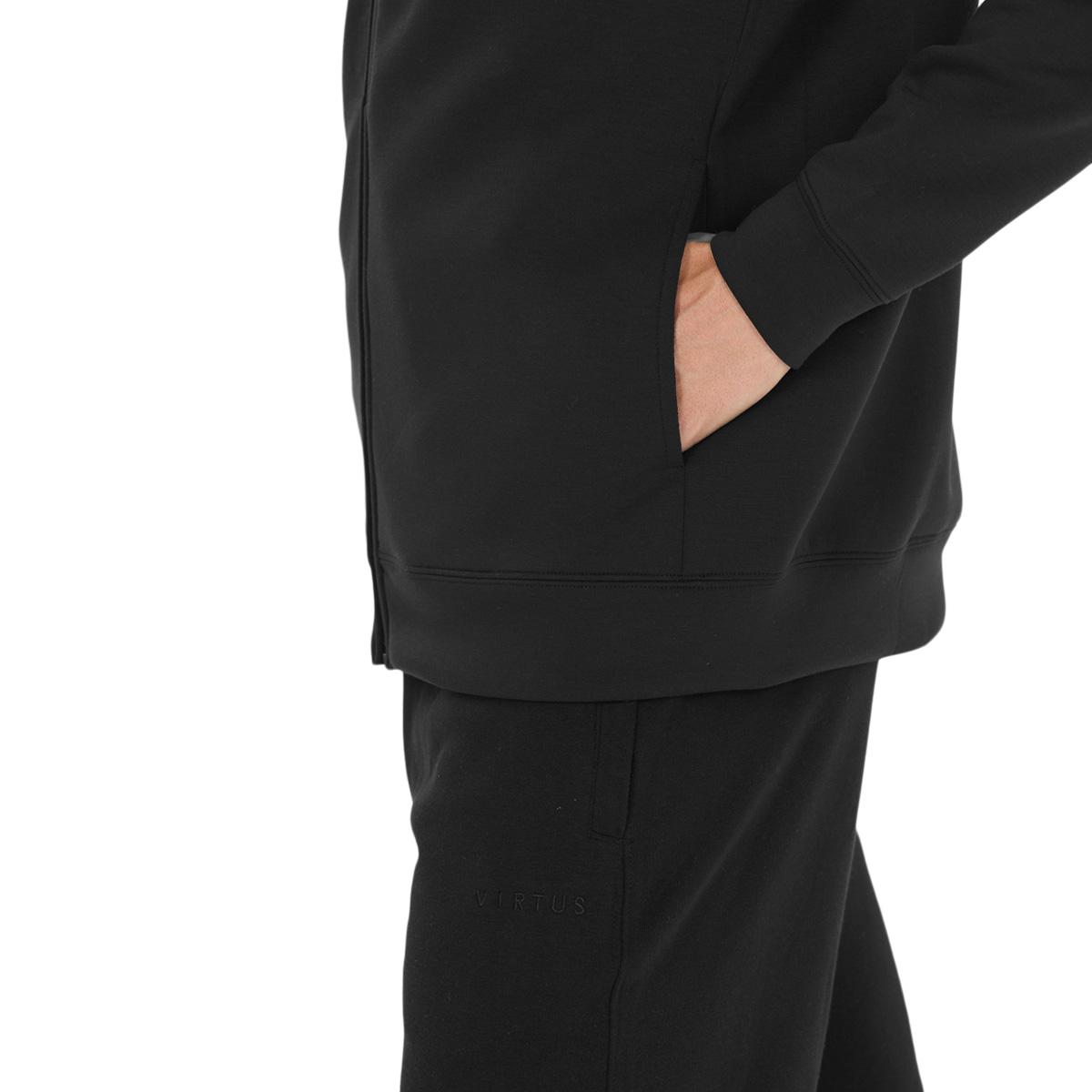 Virtus Taro Full Zip Sweatshirt Herre Black