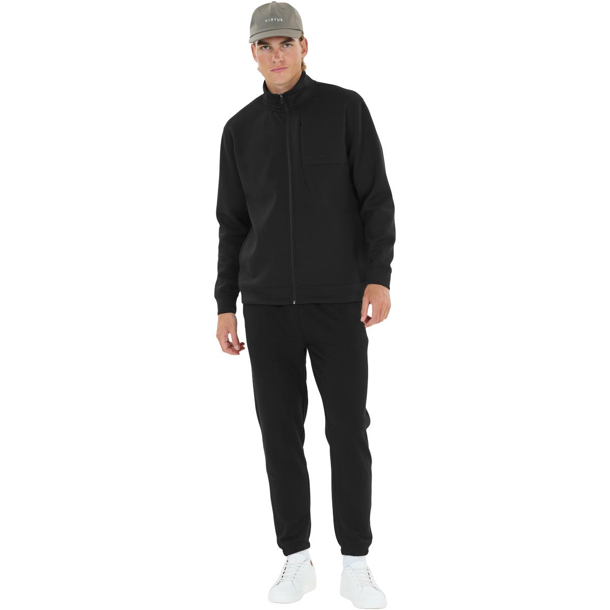 Virtus Taro Full Zip Sweatshirt Herre Black