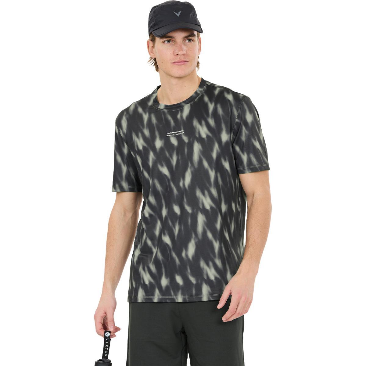 Virtus Altoni AOP Trænings T-shirt Herre Green Northern Lights