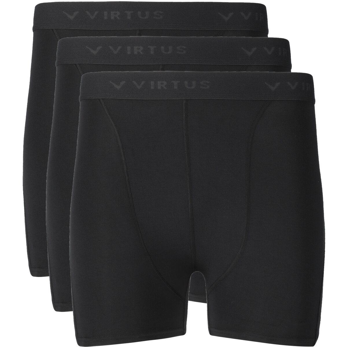 Virtus Mans 3-Pack Boxershorts Herre Black