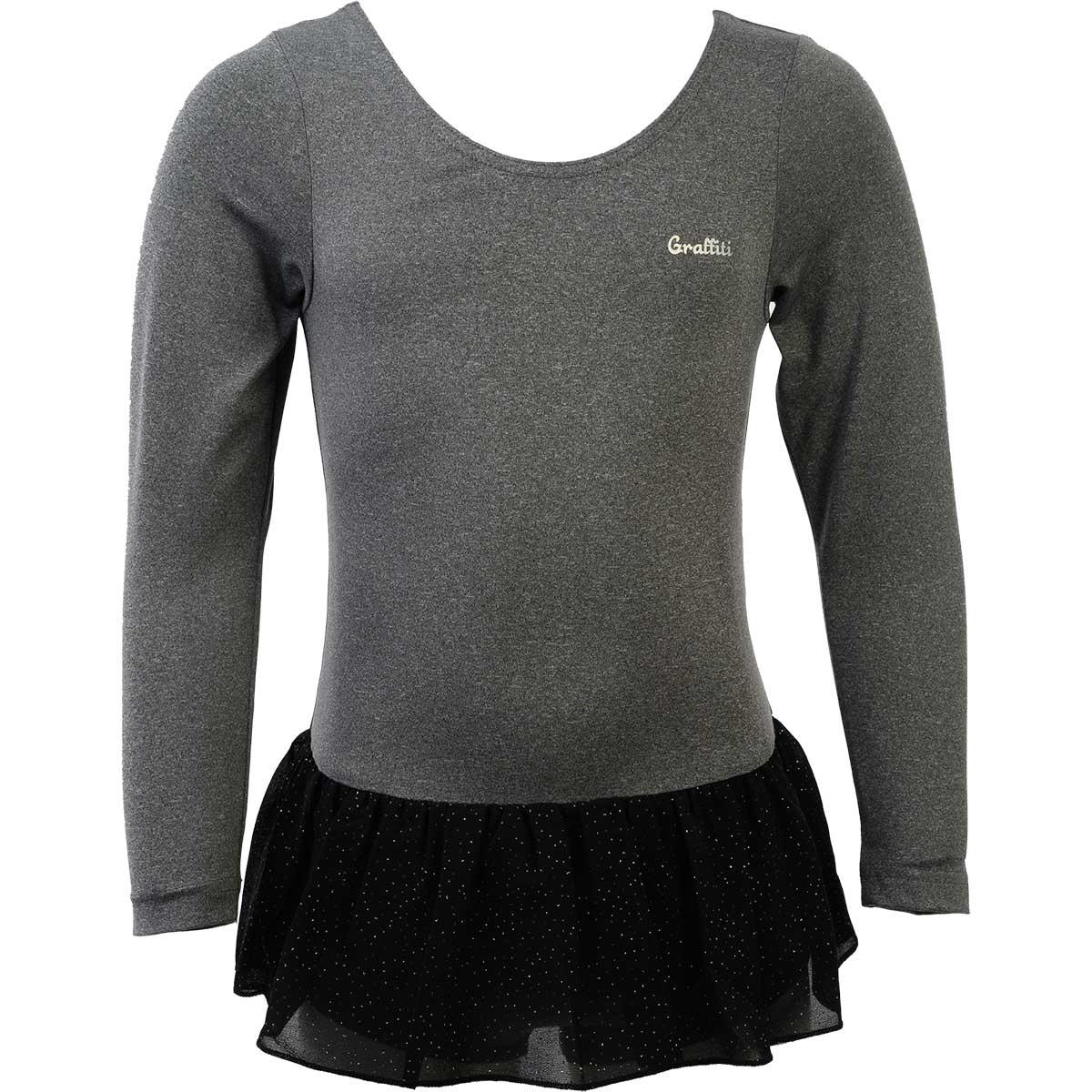 Graffiti Lacey Gymnastikdragt Børn Dark Grey Melange