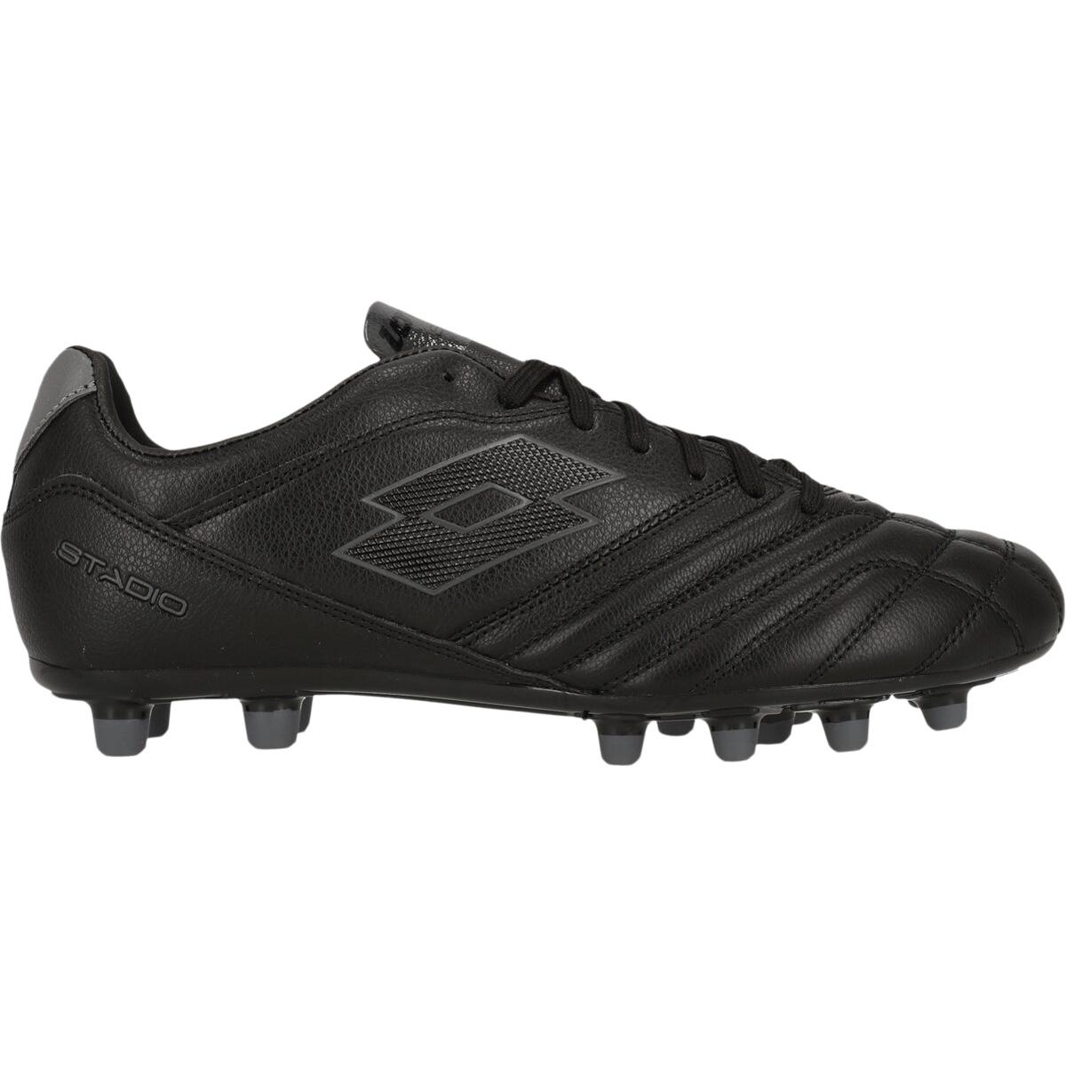 LOTTO Stadio 300 III FG Fodboldstøvler All Black/Asphalt