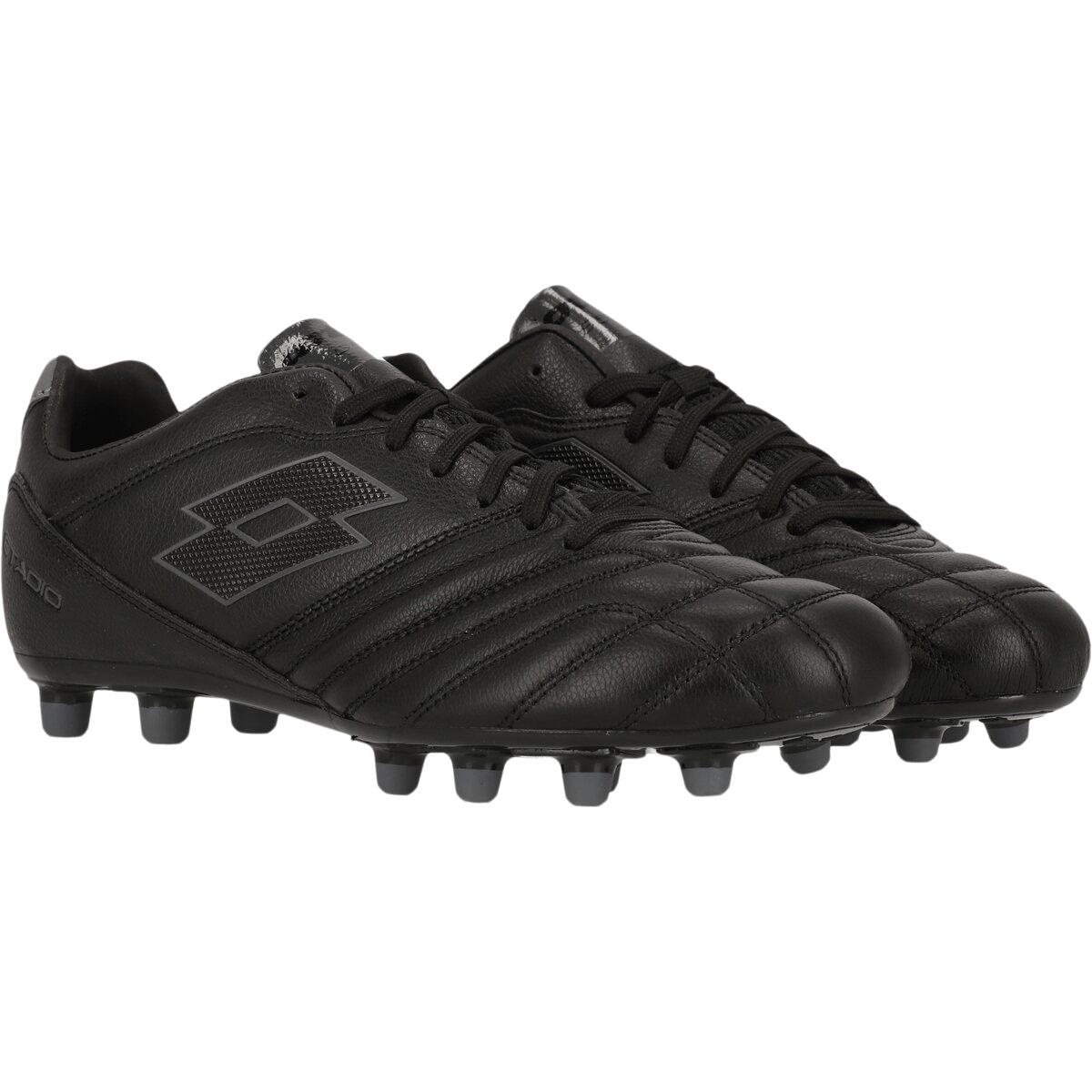 LOTTO Stadio 300 III FG Fodboldstøvler All Black/Asphalt