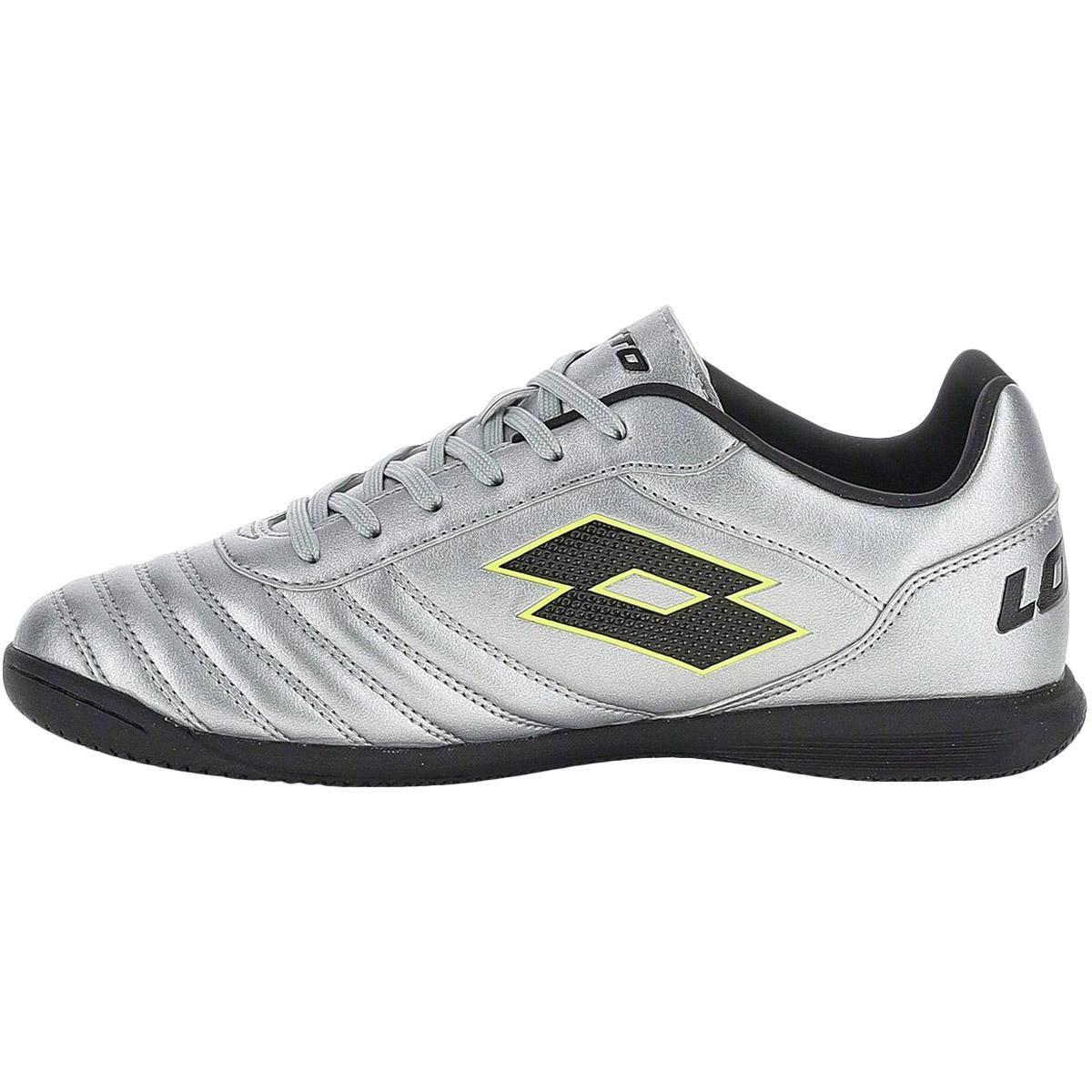 LOTTO Milano 700 IN Fodboldsko Silver Metal 2/All Black/Acaci