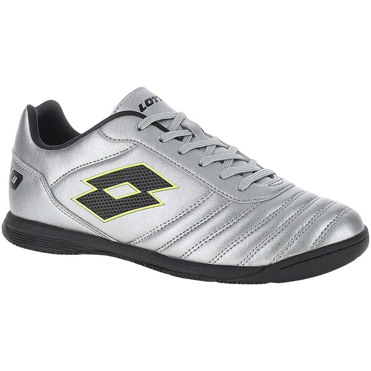 LOTTO Milano 700 IN Fodboldsko Silver Metal 2/All Black/Acaci