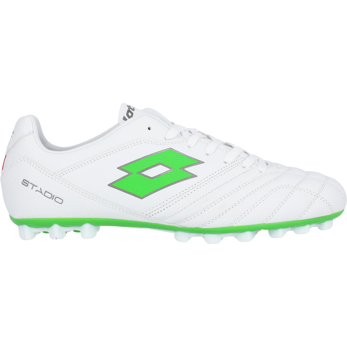 LOTTO Stadio 300 III AG Fodboldstøvler All White/Spring Green